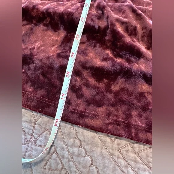 Belle by Kim Gravel Red Ruched Long Sleeve Gown - Picture 8 of 13